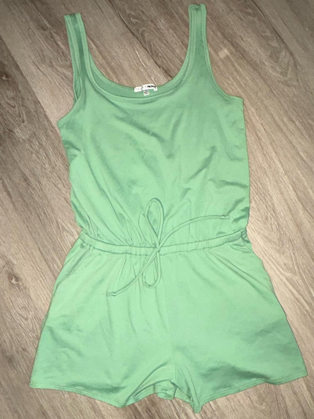 Fashion Nova Mint Green Tank Romper